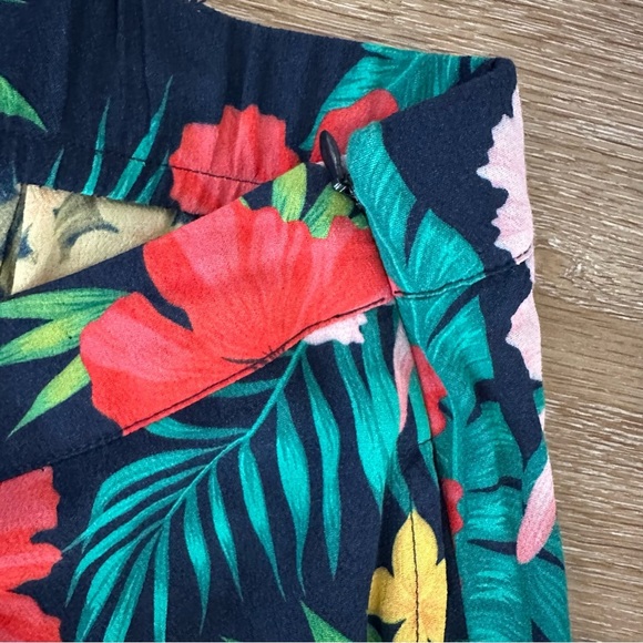 Soft Surroundings Everglade Hibiscus Wide Leg Plus Floral Print Pants Sz 1X GUC - Picture 6 of 9